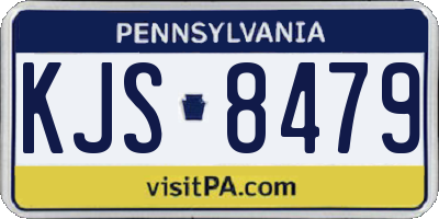 PA license plate KJS8479