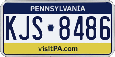 PA license plate KJS8486