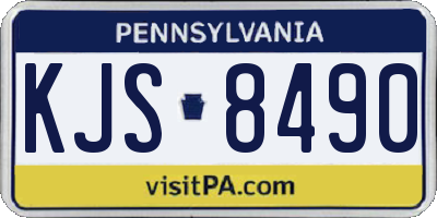 PA license plate KJS8490