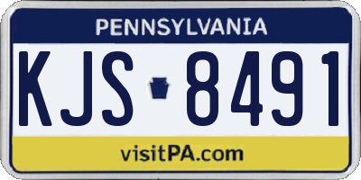 PA license plate KJS8491