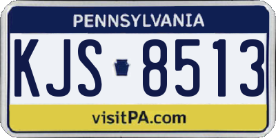 PA license plate KJS8513