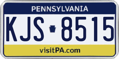 PA license plate KJS8515