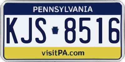 PA license plate KJS8516