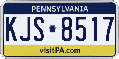 PA license plate KJS8517