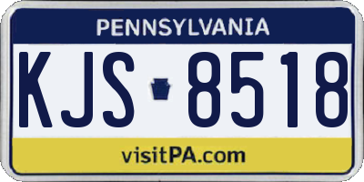 PA license plate KJS8518
