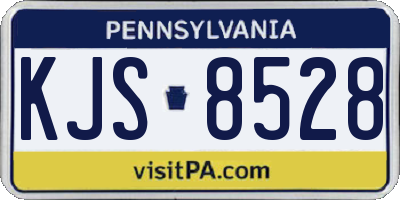 PA license plate KJS8528
