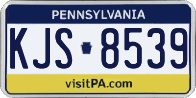 PA license plate KJS8539