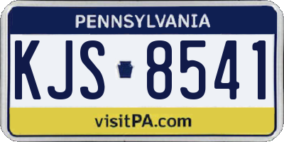 PA license plate KJS8541