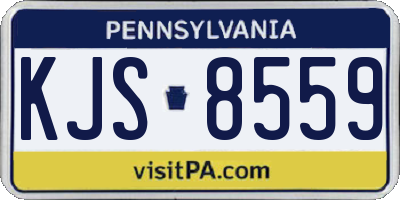PA license plate KJS8559