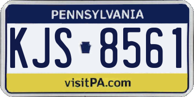 PA license plate KJS8561