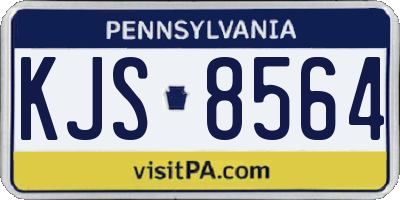 PA license plate KJS8564