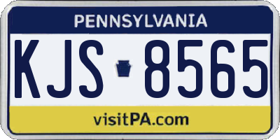 PA license plate KJS8565