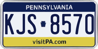 PA license plate KJS8570