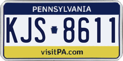 PA license plate KJS8611