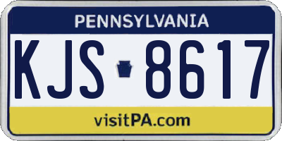 PA license plate KJS8617