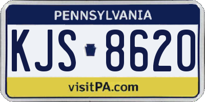 PA license plate KJS8620