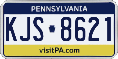 PA license plate KJS8621