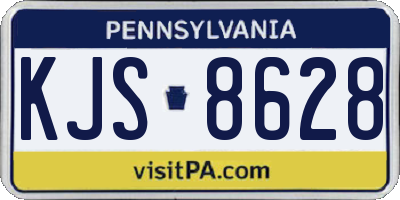 PA license plate KJS8628