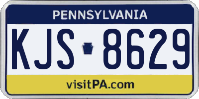 PA license plate KJS8629
