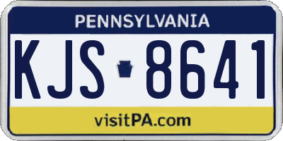 PA license plate KJS8641