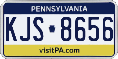 PA license plate KJS8656