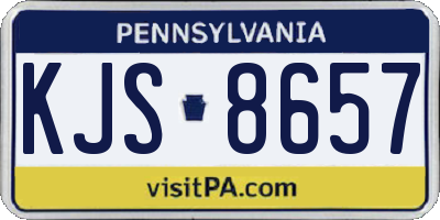 PA license plate KJS8657