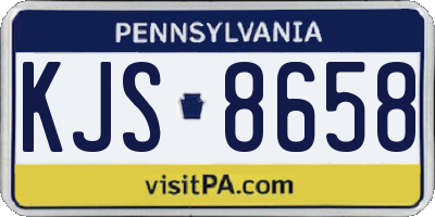 PA license plate KJS8658