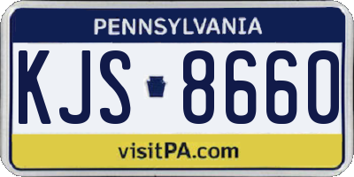 PA license plate KJS8660