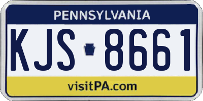 PA license plate KJS8661
