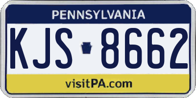 PA license plate KJS8662