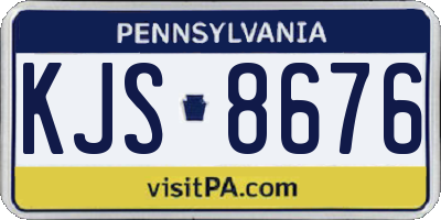PA license plate KJS8676