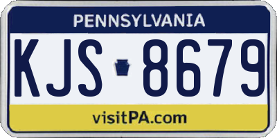 PA license plate KJS8679