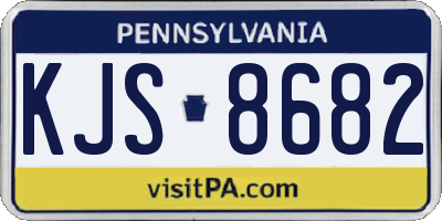 PA license plate KJS8682