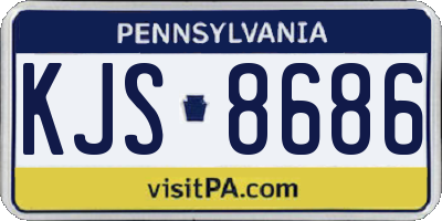 PA license plate KJS8686