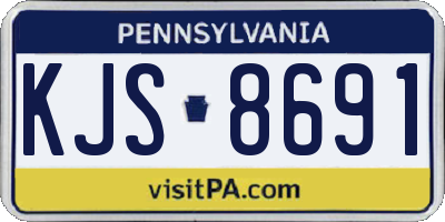 PA license plate KJS8691