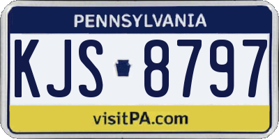 PA license plate KJS8797