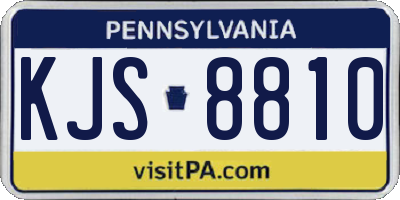 PA license plate KJS8810