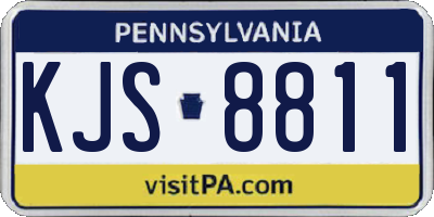 PA license plate KJS8811