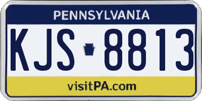 PA license plate KJS8813