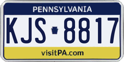 PA license plate KJS8817
