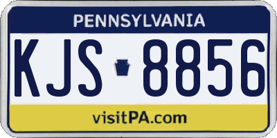 PA license plate KJS8856