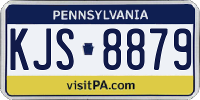 PA license plate KJS8879