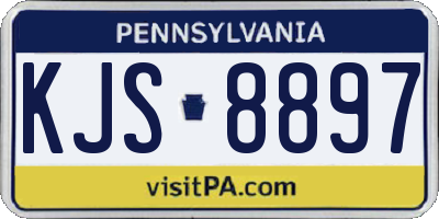 PA license plate KJS8897