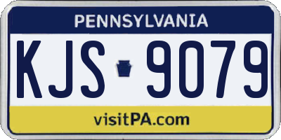 PA license plate KJS9079