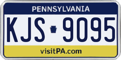 PA license plate KJS9095