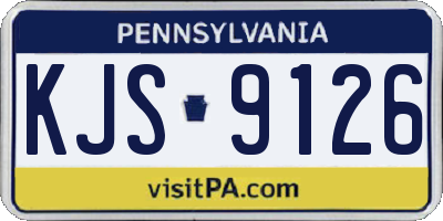 PA license plate KJS9126
