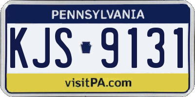 PA license plate KJS9131