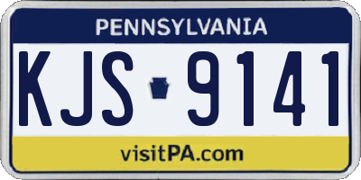 PA license plate KJS9141