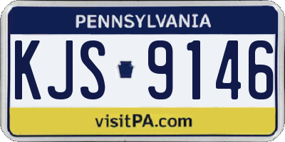 PA license plate KJS9146