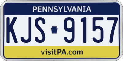 PA license plate KJS9157